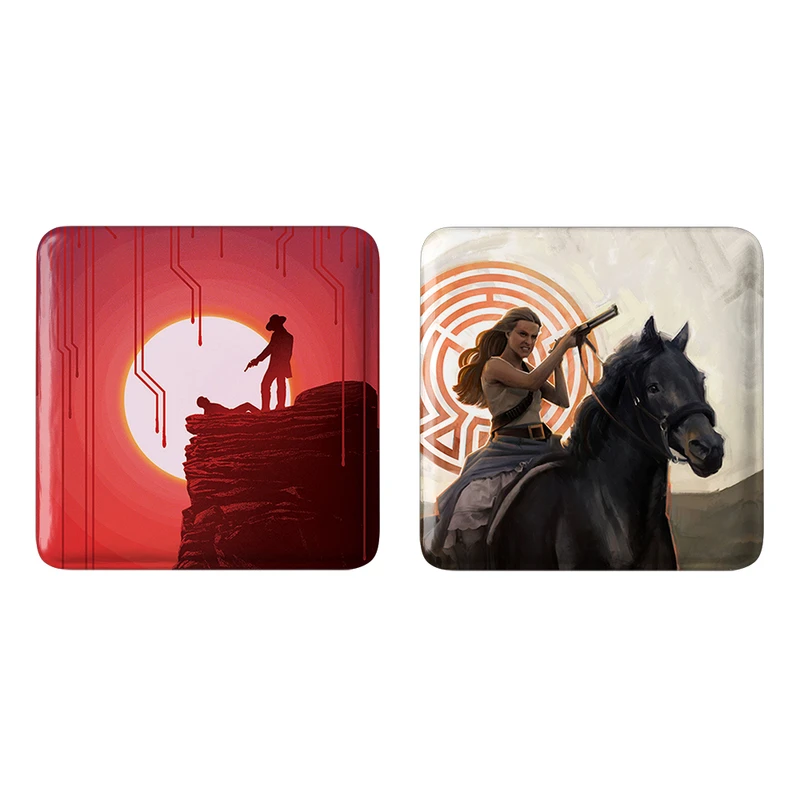 مگنت خندالو طرح سریال وست ورلد West World کد 1020410194 مجموعه 2 عددی