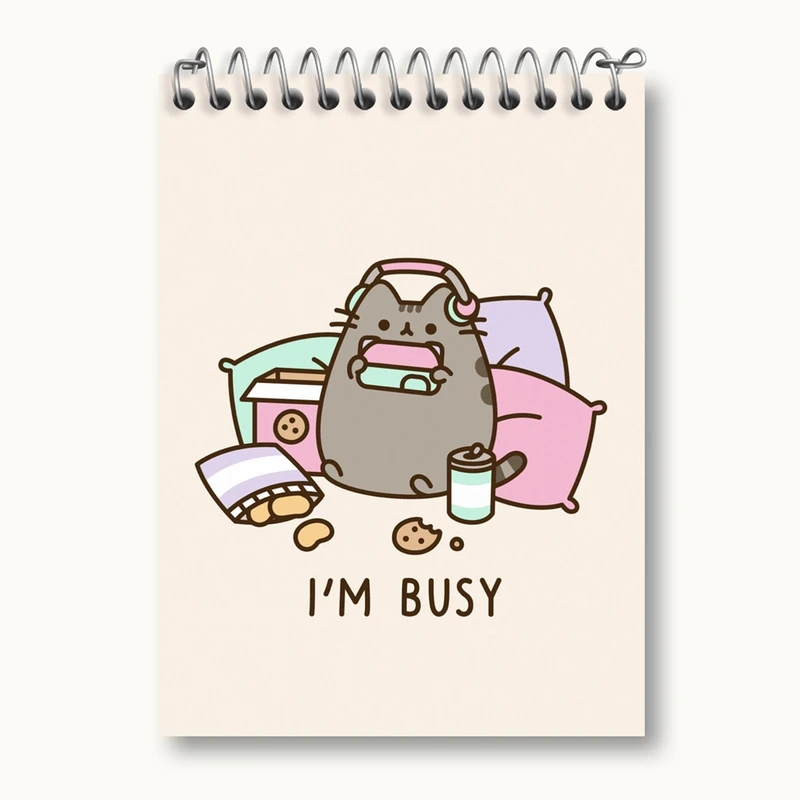 دفتر یادداشت 50 برگ خندالو مدل پوشین گربه بامزه کد 26606