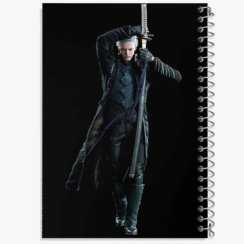 دفتر لیست خرید 50 برگ خندالو طرح بازی دویل می کرای Devil May Cry کد 30231