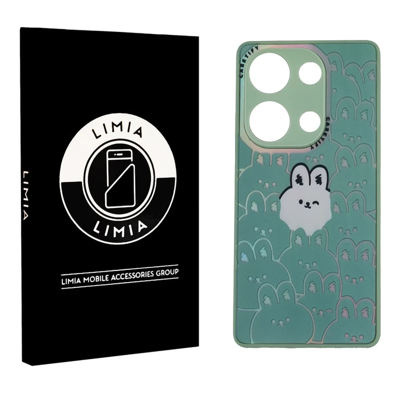 کاور لیمیا مدل فانتزی لنزدار طرح عروسکی شبرنگی مناسب برای گوشی موبایل شیائومی Redmi Note 13 4G