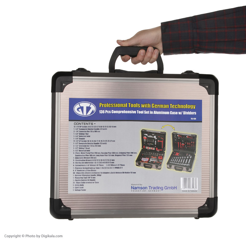 مجموعه 136 عددی ابزار جی تی تی کد 31264