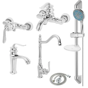 ست شیرآلات زرگر مدل بامبو پلاس علم يونيكا مجموعه 6 عددی