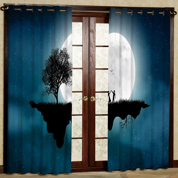 پرده مدل مخمل پانچی کد 6858 سایز 280x140 سانتی متر