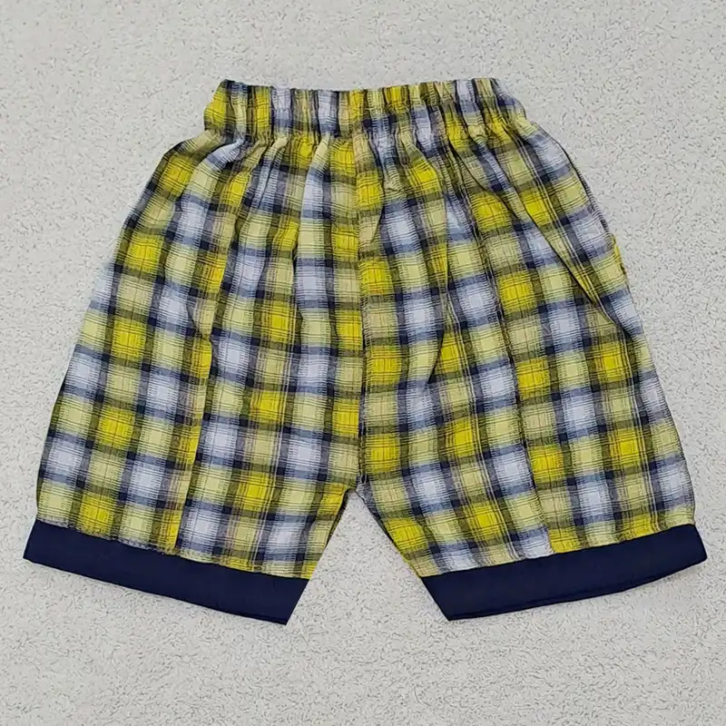 شلوارک بچگانه طرح چهار خانه کد Z99