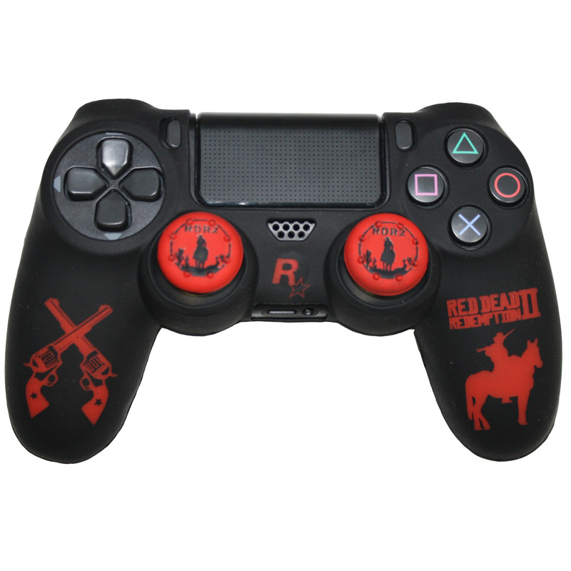 محافظ دسته پلی استیشن ۴ مدل RED DEAD 200 به همراه روکش آنالوگ