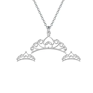 نیم ست نقره ترمه 1 طرح تاج کد E656