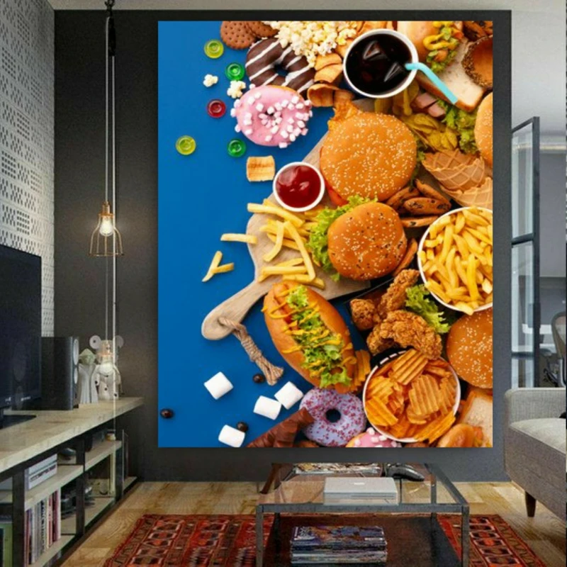 پوستر دیواری طرح غذا و تنقلات کد FP105432