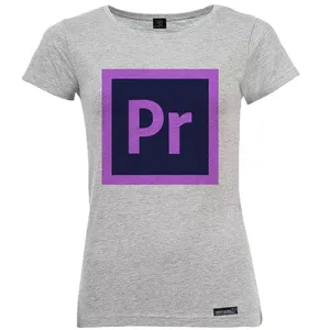 تی شرت آستین کوتاه زنانه 27 مدل Adobe Premiere کد MH1069