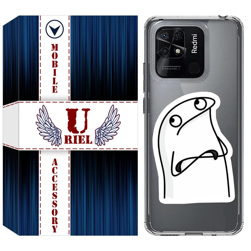 کاور ژله ای یوریل قاب مدل Clear کد 80 طرح کلافه مناسب برای گوشی موبایل شیائومی Redmi 10C / 10 Power / Poco C40