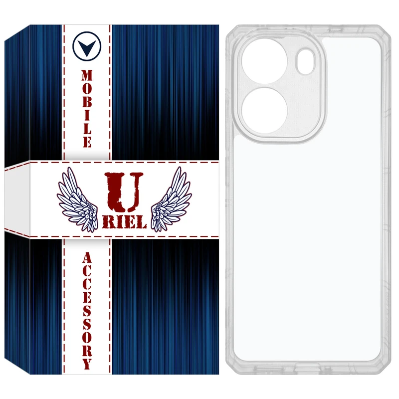 کاور یوریل قاب مدل Clear مناسب برای گوشی موبایل شیائومی Poco X7 Pro