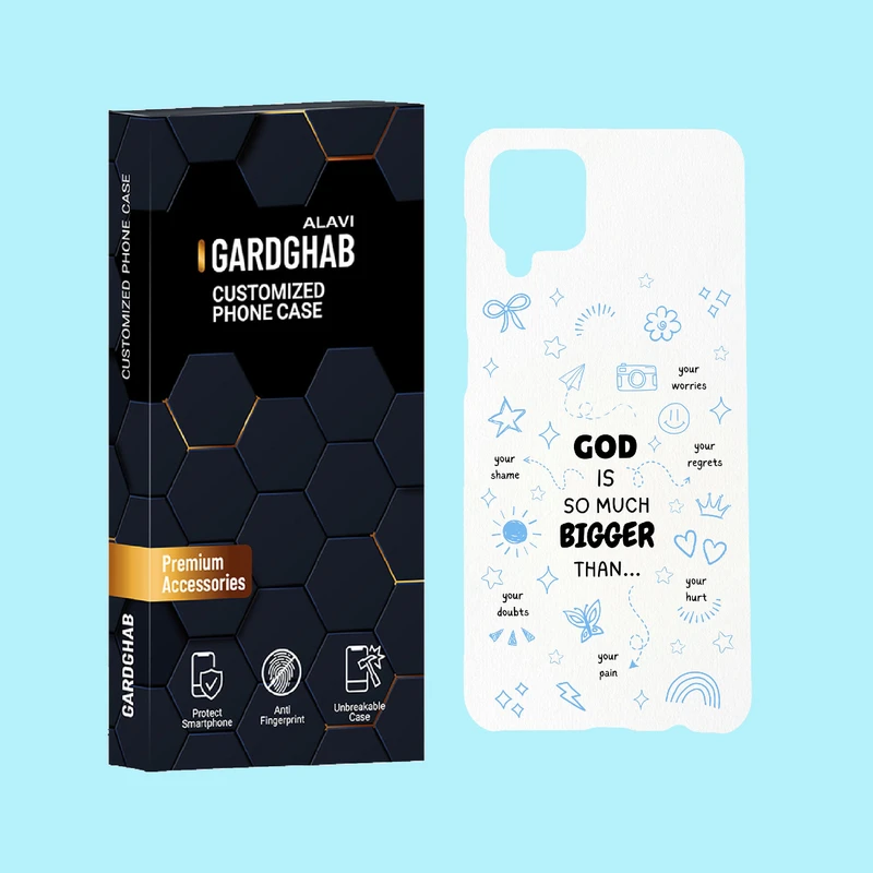 کاور گارد قاب علوی مدل متن مناسب برای گوشی موبایل سامسونگ Galaxy A12