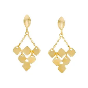 گوشواره طلا 18 عیار زنانه قیراط مدل مربع کد GH5551