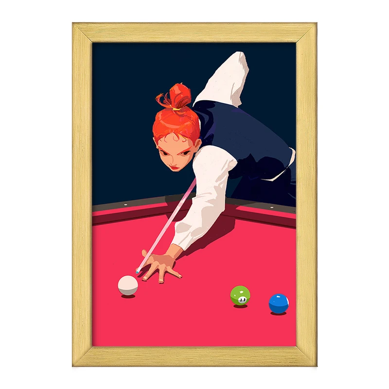 تابلو خندالو طرح بیلیارد Billiard کد 28118