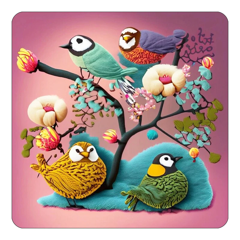 مگنت کاکتی طرح حیوانات رنگی مدل mp27092