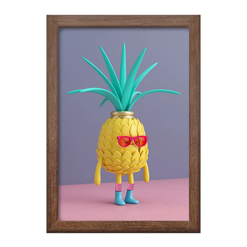 تابلو خندالو طرح آناناس بامزه کد F3360