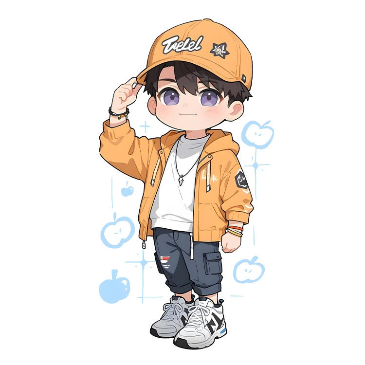 استیکر پارچه و لباس پاد آفرین مدل کارتونی کیوت فانتزی پسرانه کد S5390