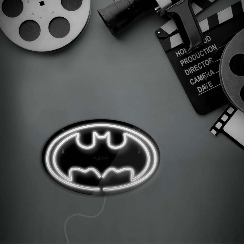 چراغ دیواری نئون دیزاین طرح Batman-BL_WHT