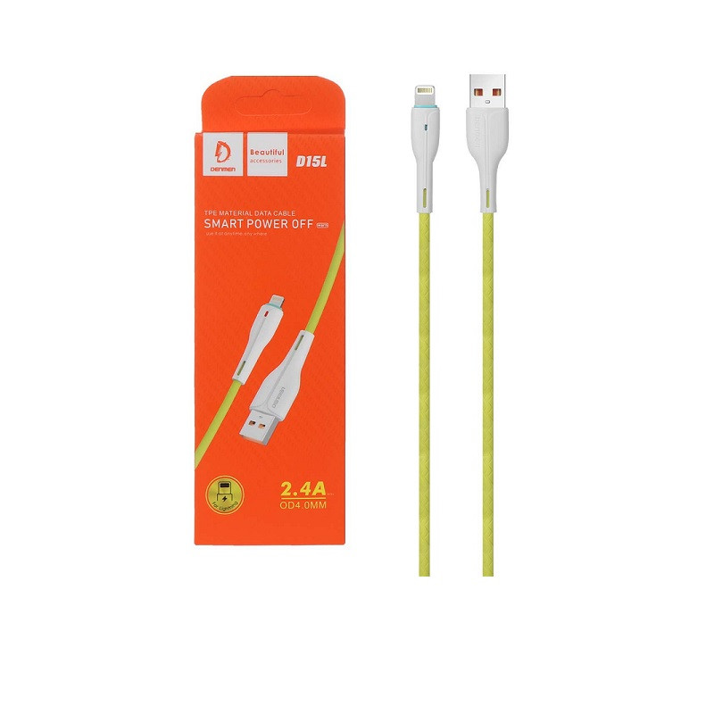 کابل تبدیل USB به لایتنینگ دنمن مدل D15L طول 1 متر