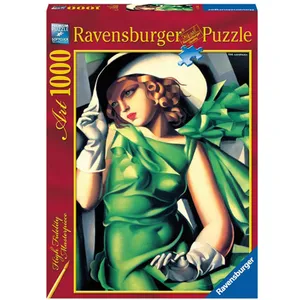 پازل 1000 تکه رونزبرگر طرح Young Lady with Gloves کد 15305