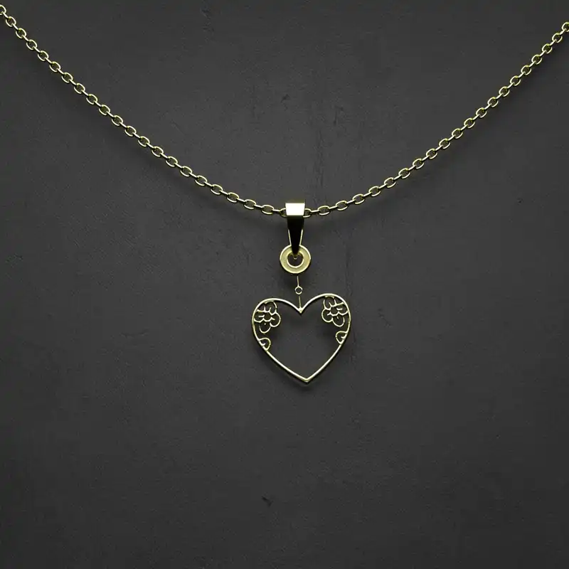 گردنبند طلا 18 عیار زنانه مدوپد مدل هندسی کد CA10055