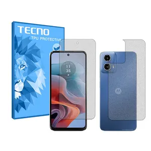 Tecno HyMTT model Matte screen protector suitable for Motorola Moto G34 mobile phone along with the back protector of the phone