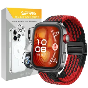 sprig Braided SL Magnet HWF-BK strap suitable for Huawei Fit 3/Fit 4/Fit 4 Pro 30mm