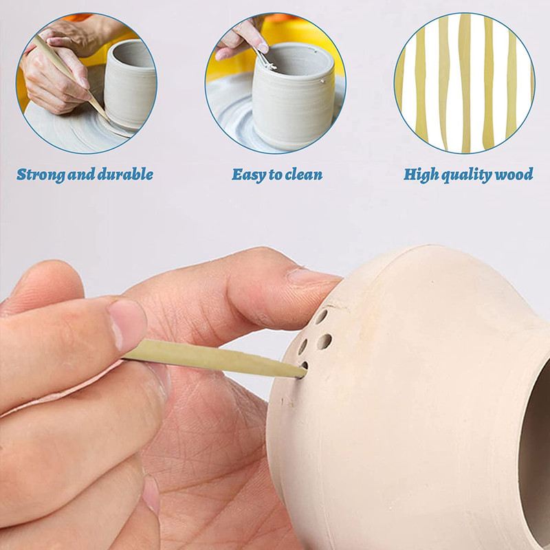 ابزار سفالگری به گز مدل آرت لاین مجموعه 8 عددی