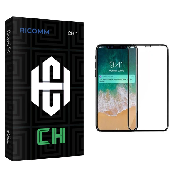 محافظ صفحه نمایش ریکام مدل CH glass مناسب برای گوشی موبایل اپل iPhone X