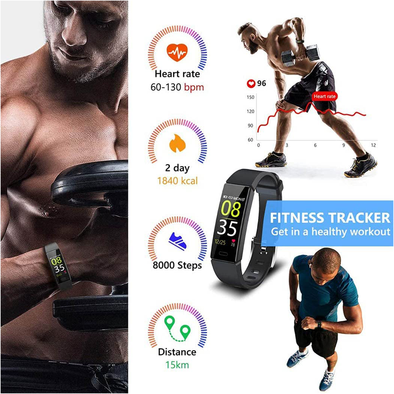 Fitfort smart discount fitness tracker watch