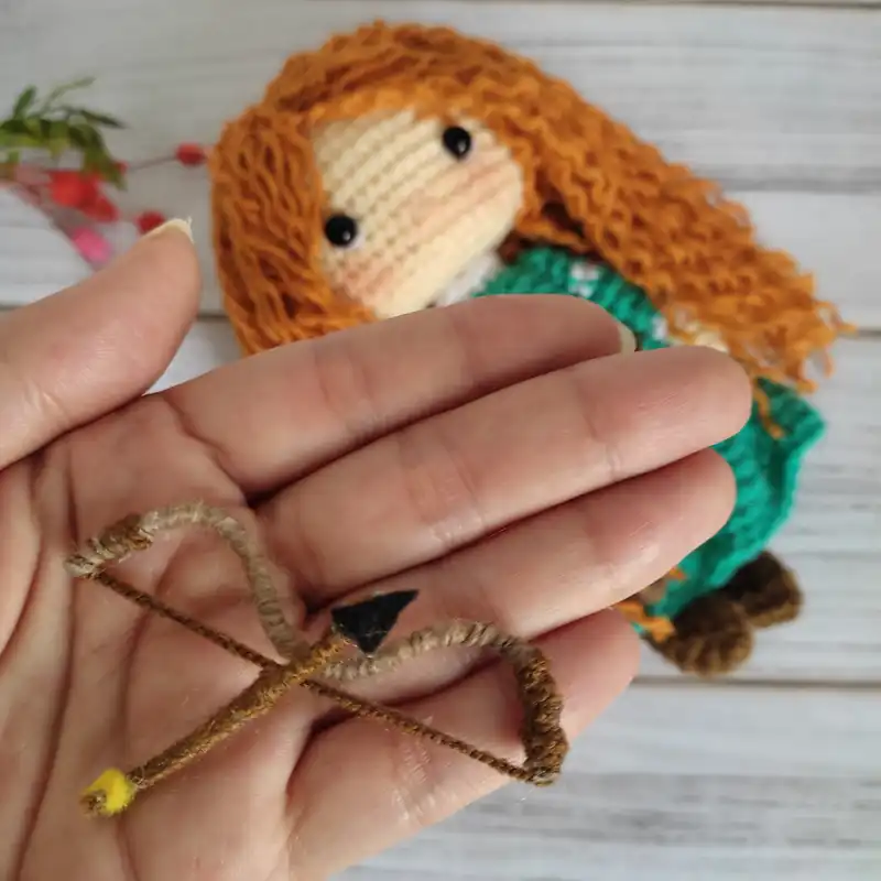 عروسک بافتنی طرح مریدا کد hp54