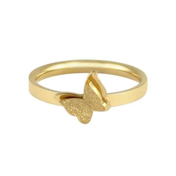  انگشتر طلا 18 عیار زنانه قیراط طرح پروانه کد GH3628