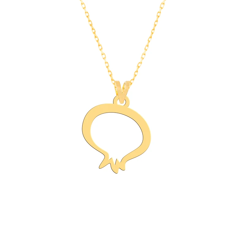 گردنبند طلا 18 عیار زنانه فرشته مدل انار یلدا WNLZ-000664