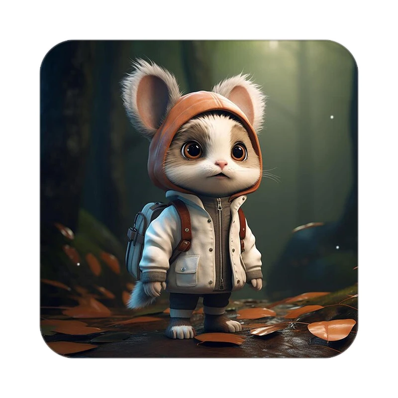 زیر لیوانی کاکتی طرح حیوانات کارتونی مدل mp28159