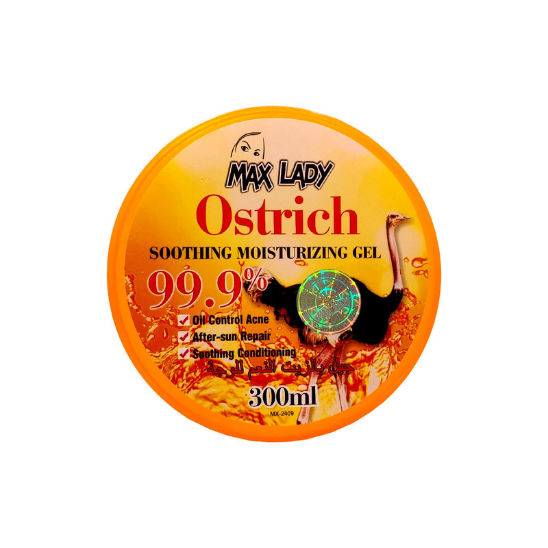 ژل آبرسان مکس لیدی مدل ostrich حجم 300 میلی لیتر
