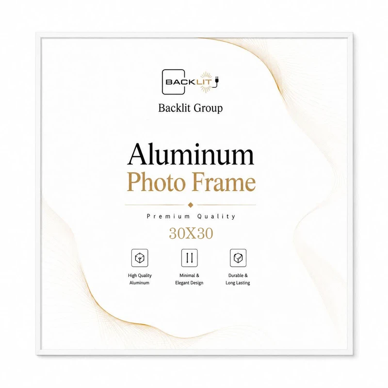 قاب عکس بکلیت مدل آلومینیومی AL-T3030 سایز 30×30 سانتی متر 