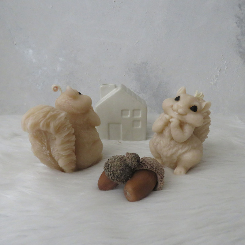 شمع دستساز بدون بو مدل سنجاب زمان اتمام 60 دقیقه کد 404