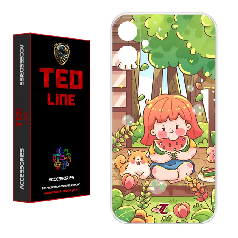 کاور تدلاین طرح دختر هندونه ای کد 1180 مناسب برای گوشی موبایل سامسونگ Galaxy A07