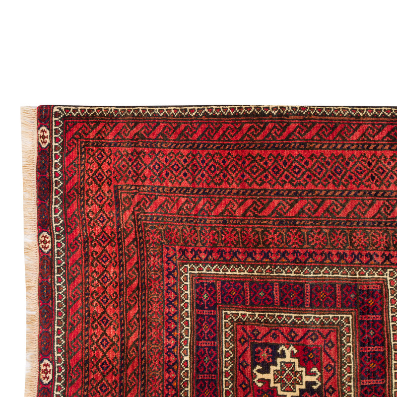 فرش دستبافت دو و نیم متری مدل نقشه بلوچ  کد 34.2835