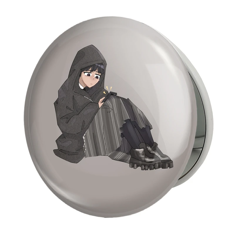 آینه جیبی خندالو طرح سریال ونزدی Wednesday مدل تاشو کد 25196 