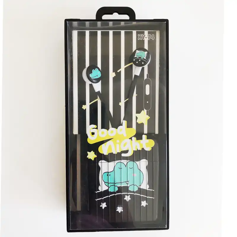 هنذفری مدل گود نایت طرح حیوانات به همراه کیف هندزفری