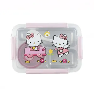 ظرف غذای کودک 3 تکه مدل هلو کیتی
