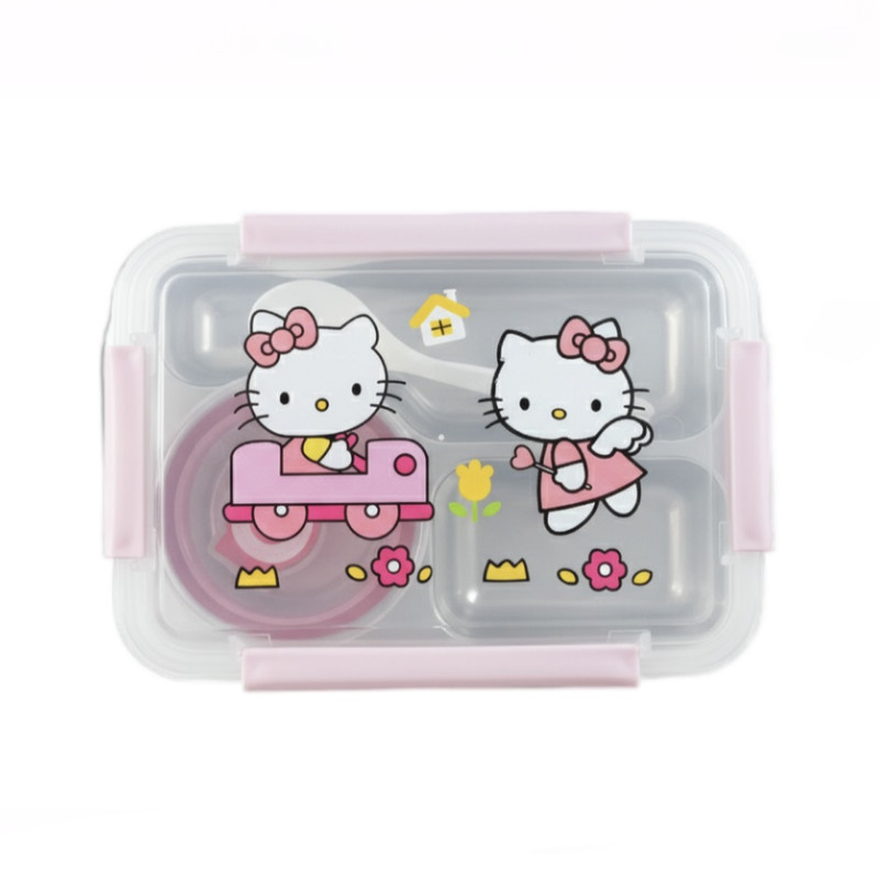 ظرف غذای کودک 3 تکه مدل هلو کیتی