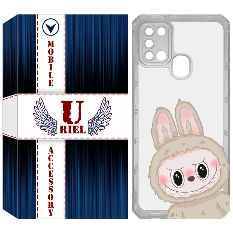 کاور یوریل مدل Clear کد 119 طرح لبوبو Labubu مناسب برای گوشی موبایل سامسونگ Galaxy A21S