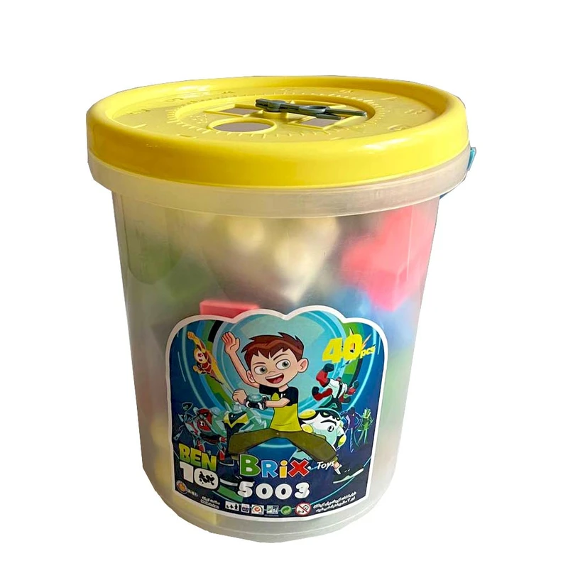 ساختنی 40 تکه بریکس مدل سطل دار کد 5003