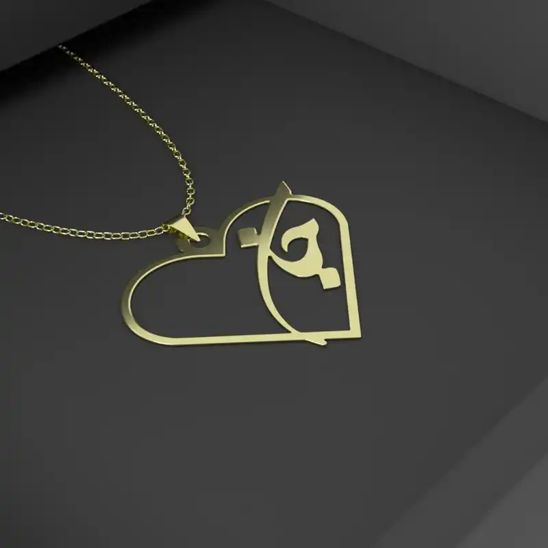 گردنبند طلا 18 عیار زنانه مدوپد مدل جان کد GBA10132 به همراه باکس گل رز جاویدان