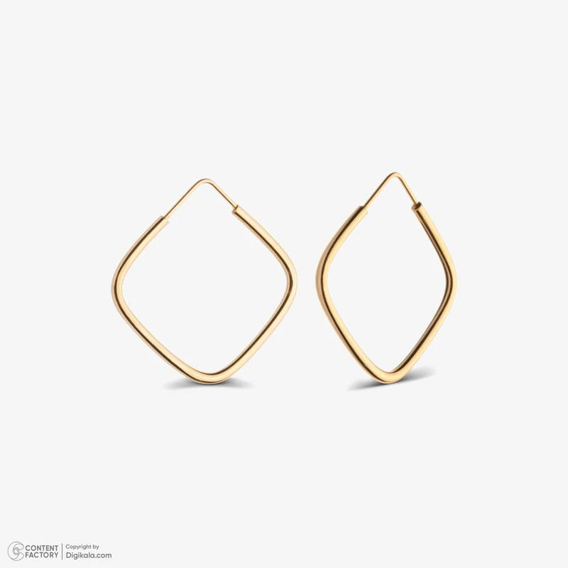 گوشواره طلا 18 عیار زنانه دوست خوب مدل dk584 - 4
