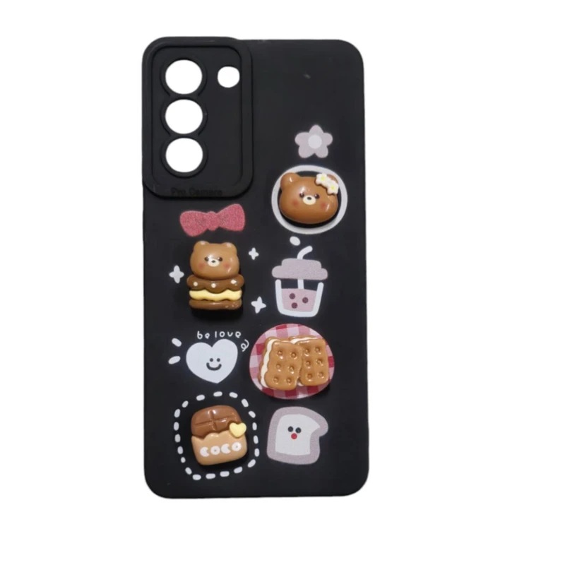 کاور مدل سیلیکونی طرح خرس کد 294 مناسب برای گوشی موبایل سامسونگ Galaxy S21 FE