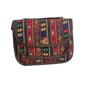 کیف دوشی دست دوز زنانه مدل یاسمن کد 28