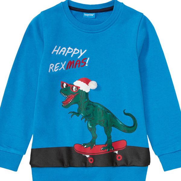 ست تی شرت و شلوار پسرانه لوپیلو مدل دایناسور کریسمس  -  - 3