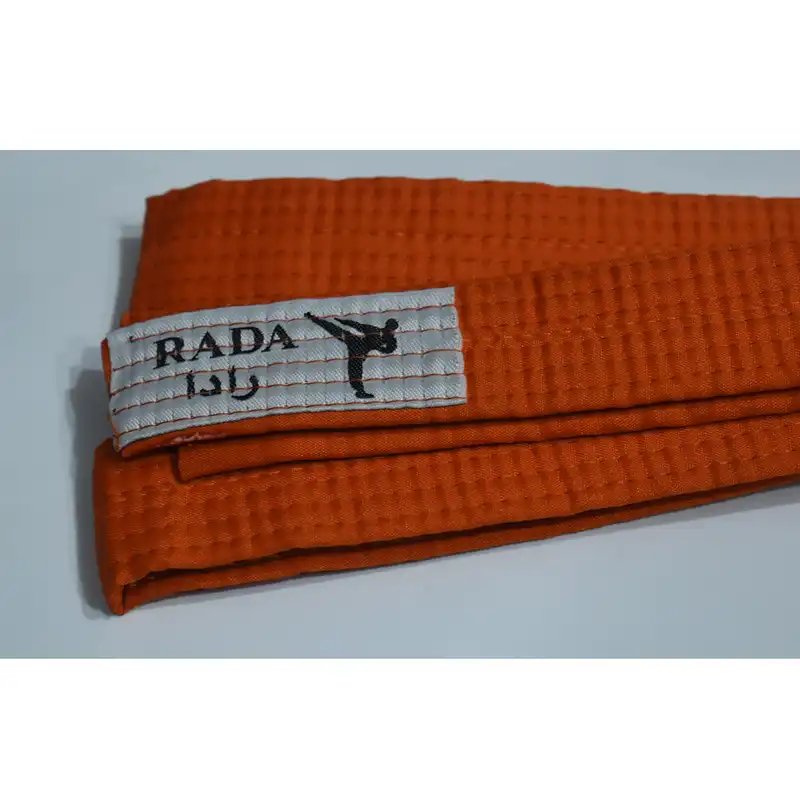کمربند کاراته رادا مدل نیمه ضخیم رنگ نارنجی